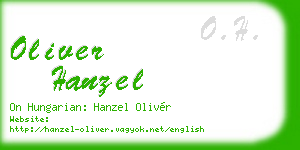 oliver hanzel business card